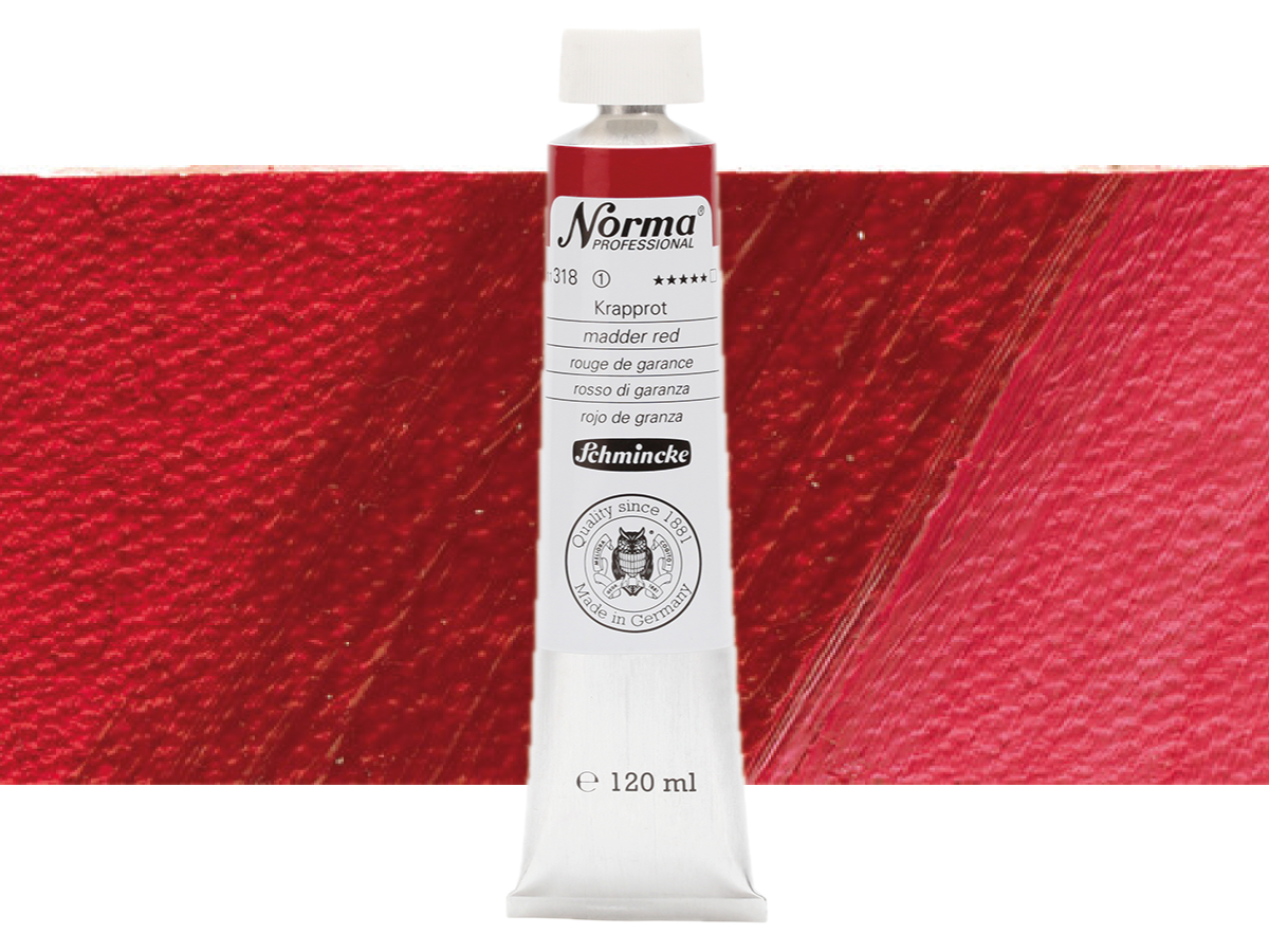 SCHMINCKE NORMA ÖLFARBE 120ML S1 318 KRAPPROT 1