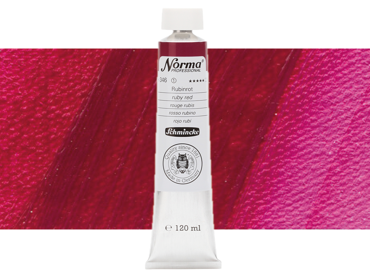 SCHMINCKE NORMA ÖLFARBE 120ML S1 346 RUBINROT 1