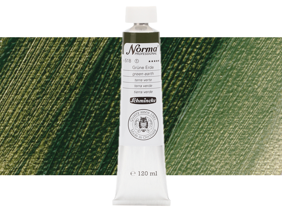 SCHMINCKE NORMA ÖLFARBE 518 120ML S1 GRÜNE ERDE 1