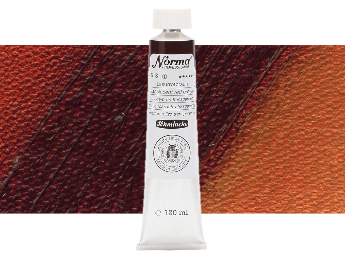SCHMINCKE NORMA ÖLFARBE 120ML S1 618 LASUR ROTBRAUN 1