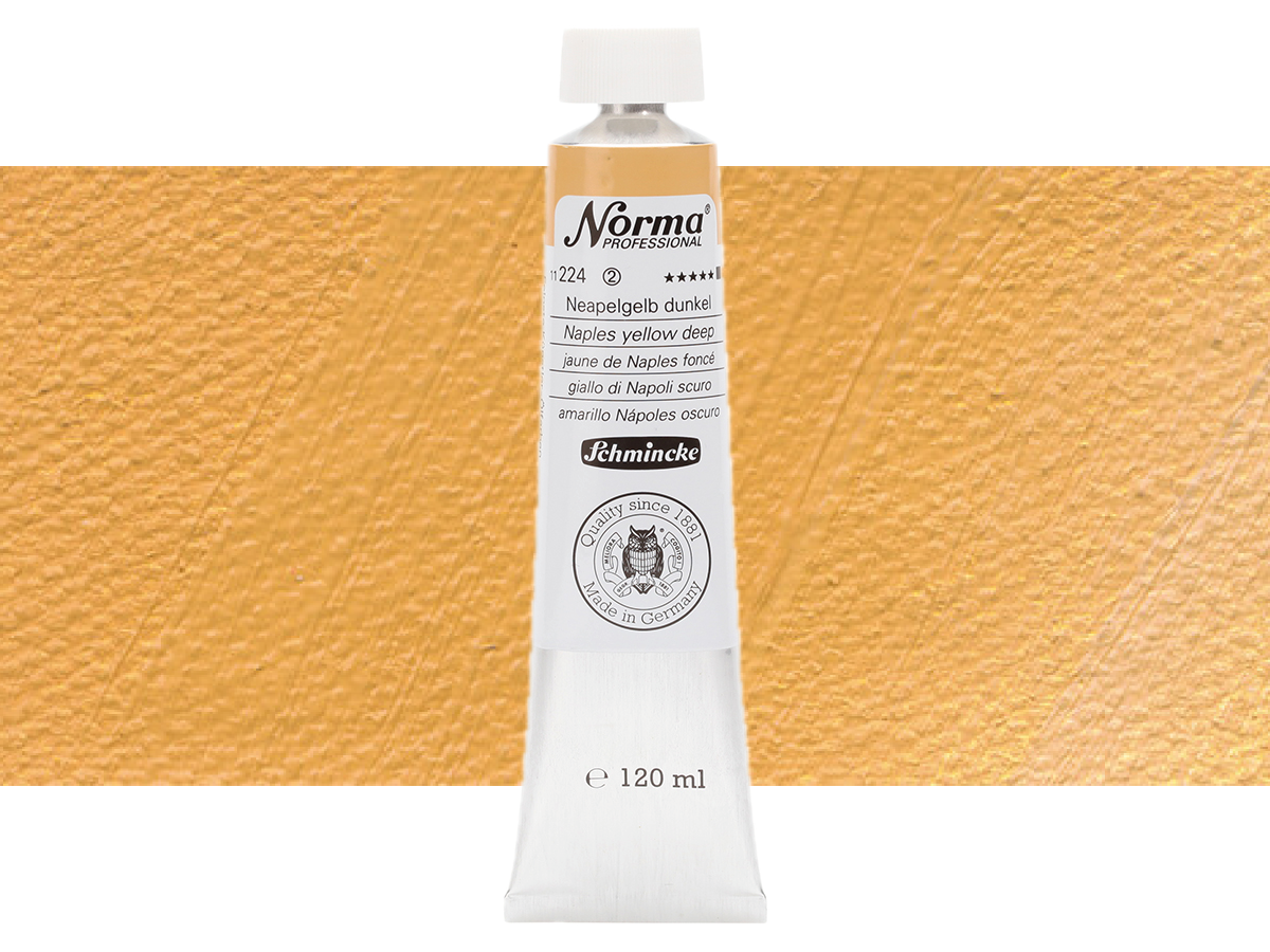 SCHMINCKE NORMA ÖLFARBE 120ML S2 224 NEAPELGELB DUNKEL 1