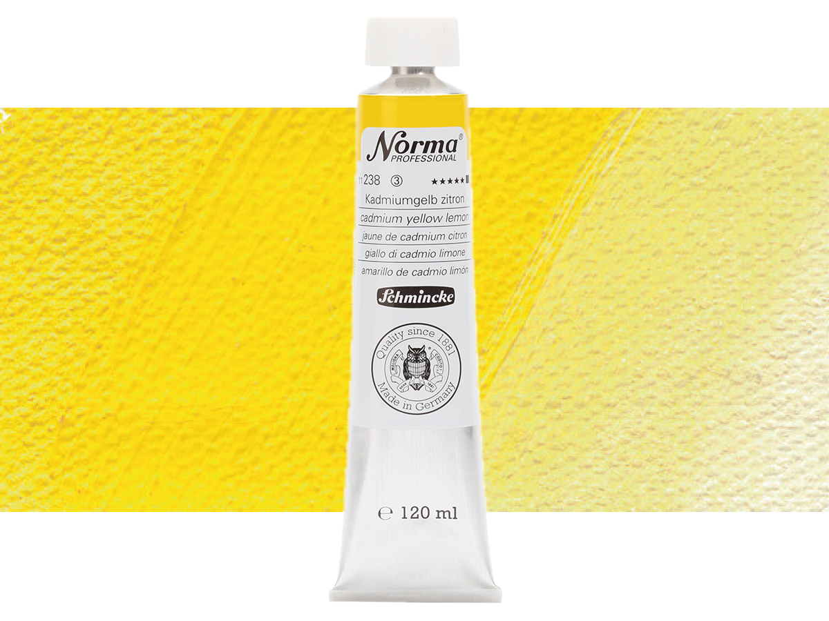 SCHMINCKE NORMA ÖLFARBE 120ML S3 238 KADMIUMGELB ZITRON 1