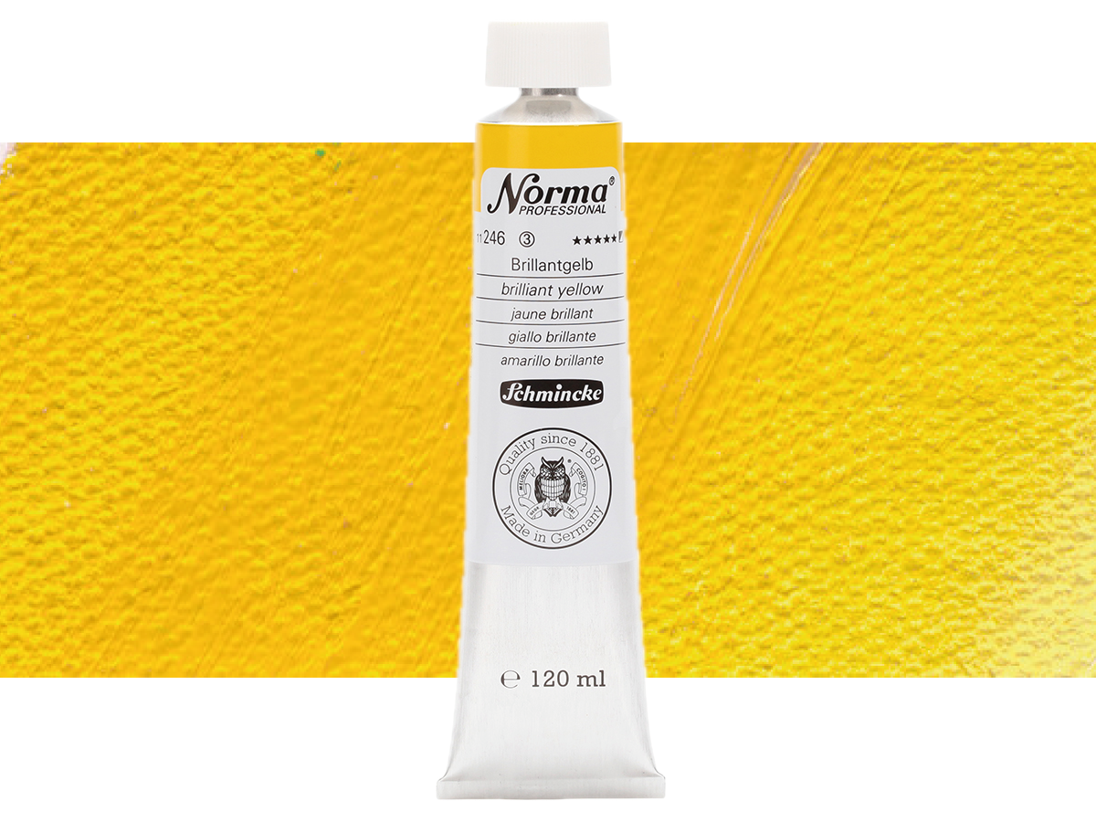 SCHMINCKE NORMA ÖLFARBE 120ML S3 246 BRILLIANT GELB 1