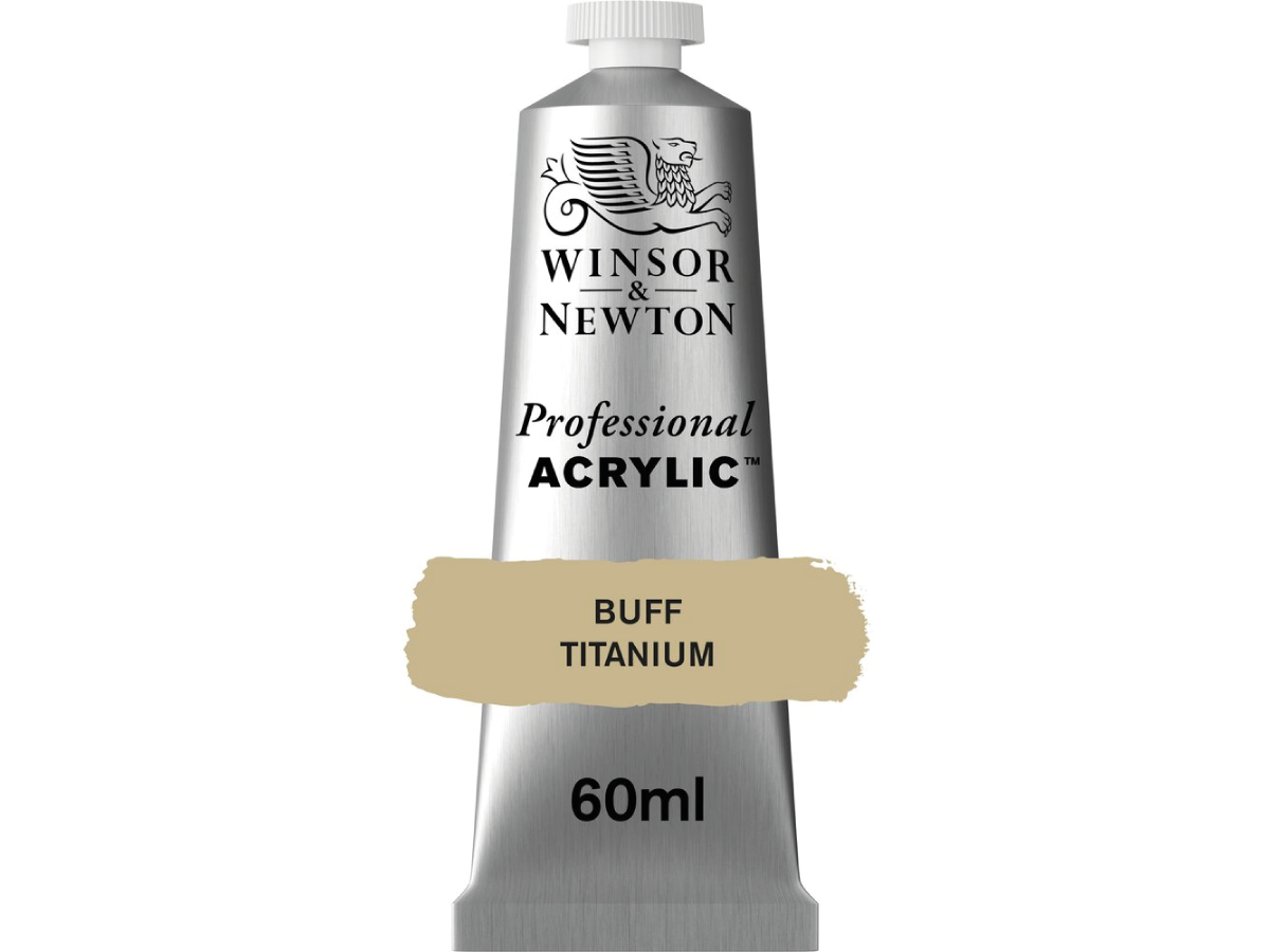 WINSOR & NEWTON PROFESSIONAL ACRYLIC 60ML 060 BUFF TITANIUM 1