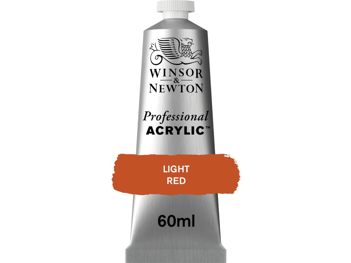 WINSOR & NEWTON PROFESSIONAL ACRYLIC 60ML 362 LIGHT RED 1