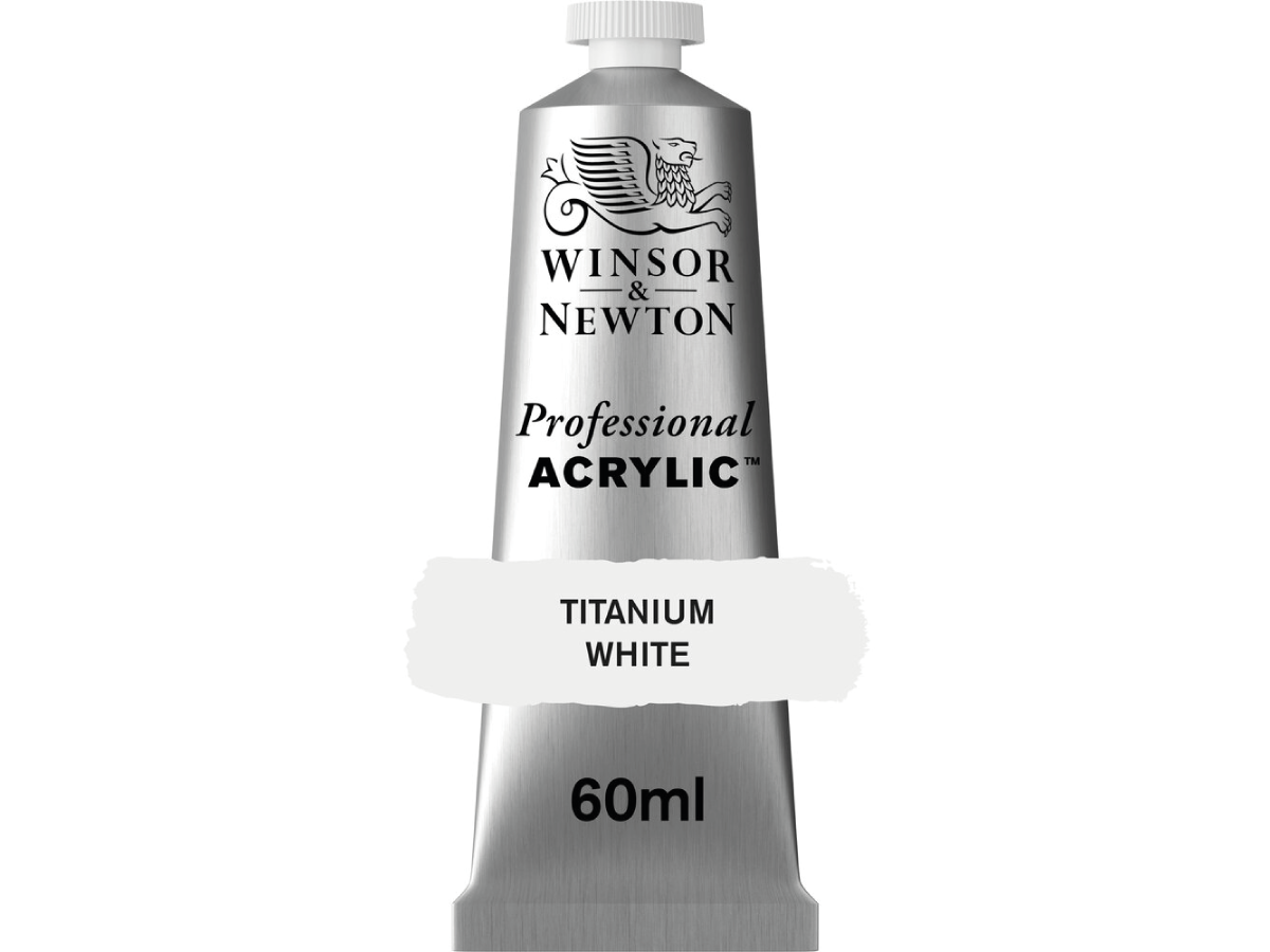 WINSOR & NEWTON PROFESSIONAL ACRYLIC 60ML 644 TITANIUM WHITE 1