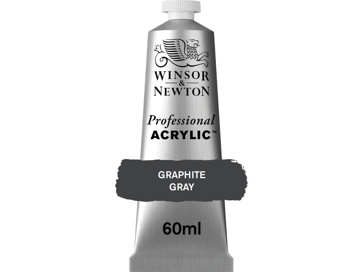 WINSOR & NEWTON PROFESSIONAL ACRYLIC 60ML 292 GRAPHITE GREY 1