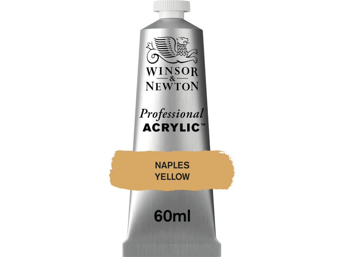 WINSOR & NEWTON PROFESSIONAL ACRYLIC 60ML 422 NAPLES YELLOW 1