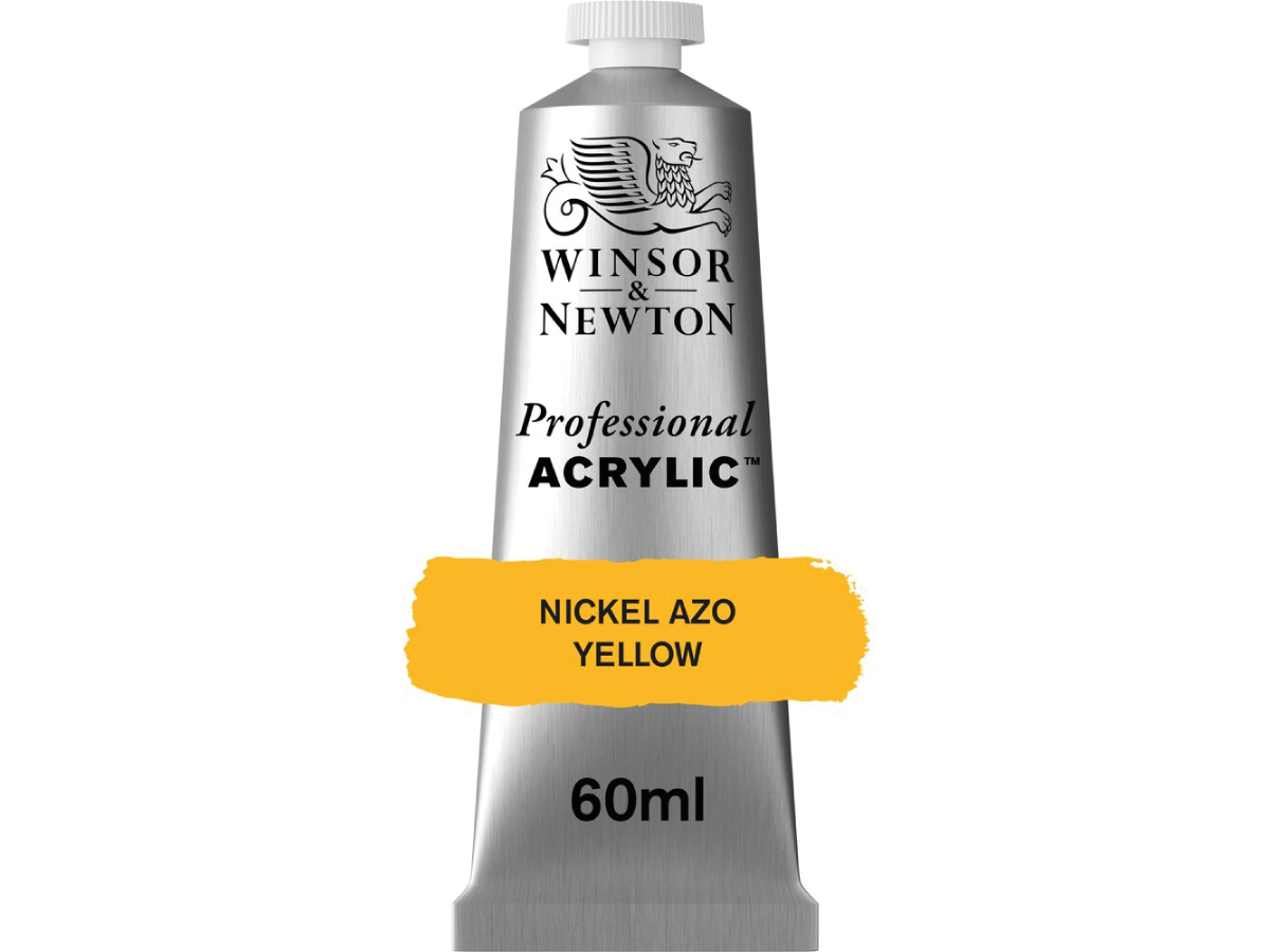 WINSOR & NEWTON PROFESSIONAL ACRYLIC 60ML 439 NICKEL AZO YELLOW 1