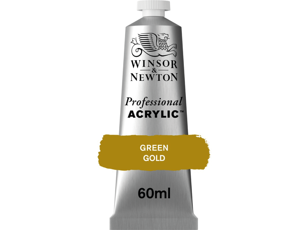 WINSOR & NEWTON PROFESSIONAL ACRYLIC 60ML 294 GREEN GOLD 1