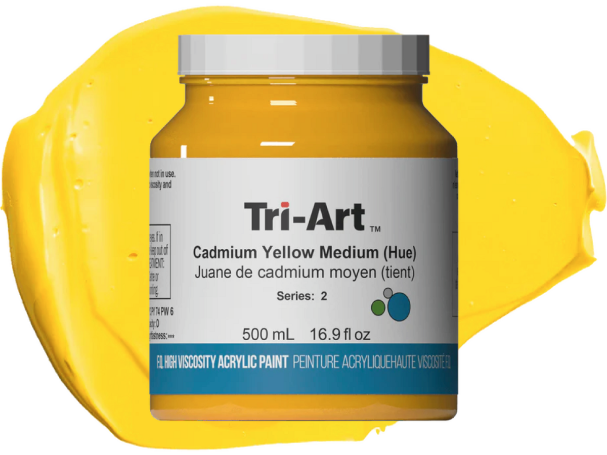 TRI-ART ACRYLFARBE 500ML S3  KADMIUMGELB MEDIUM IMITIERT 303 1