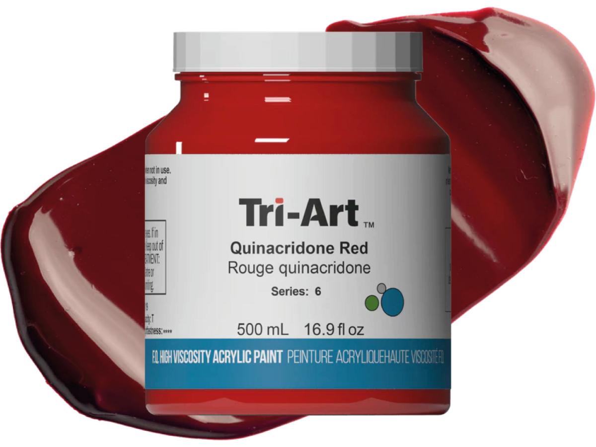 TRI-ART ACRYLFARBE 500ML S6  QUINACRIDONE ROT 1