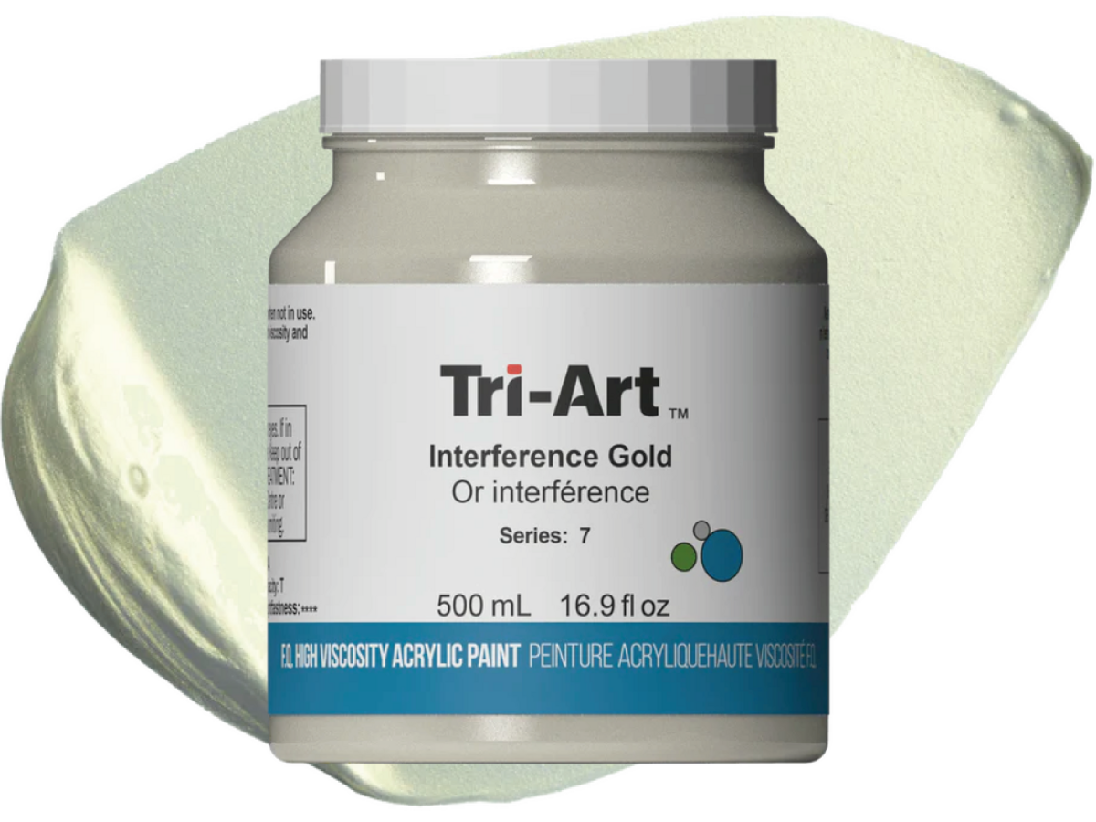 TRI-ART ACRYLFARBE 500ML S7  INTERFERENZ GOLD 1