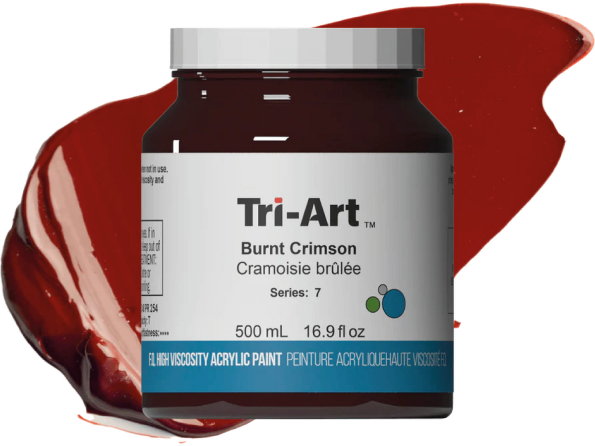 TRI-ART ACRYLFARBE 500ML S7 BURNT CRIMSON 1