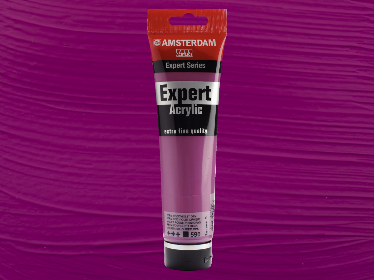 AMSTERDAM EXPERT 150ML 590 SERIE 3 PERMANENT ROTVIOLETT DECKEND 1