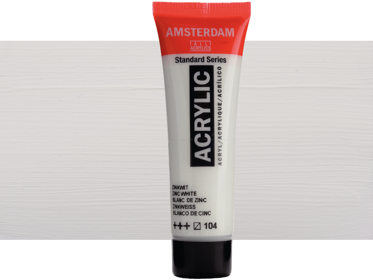 TALENS AMSTERDAM STANDARD 20ML 104 ZINKWEISS 1