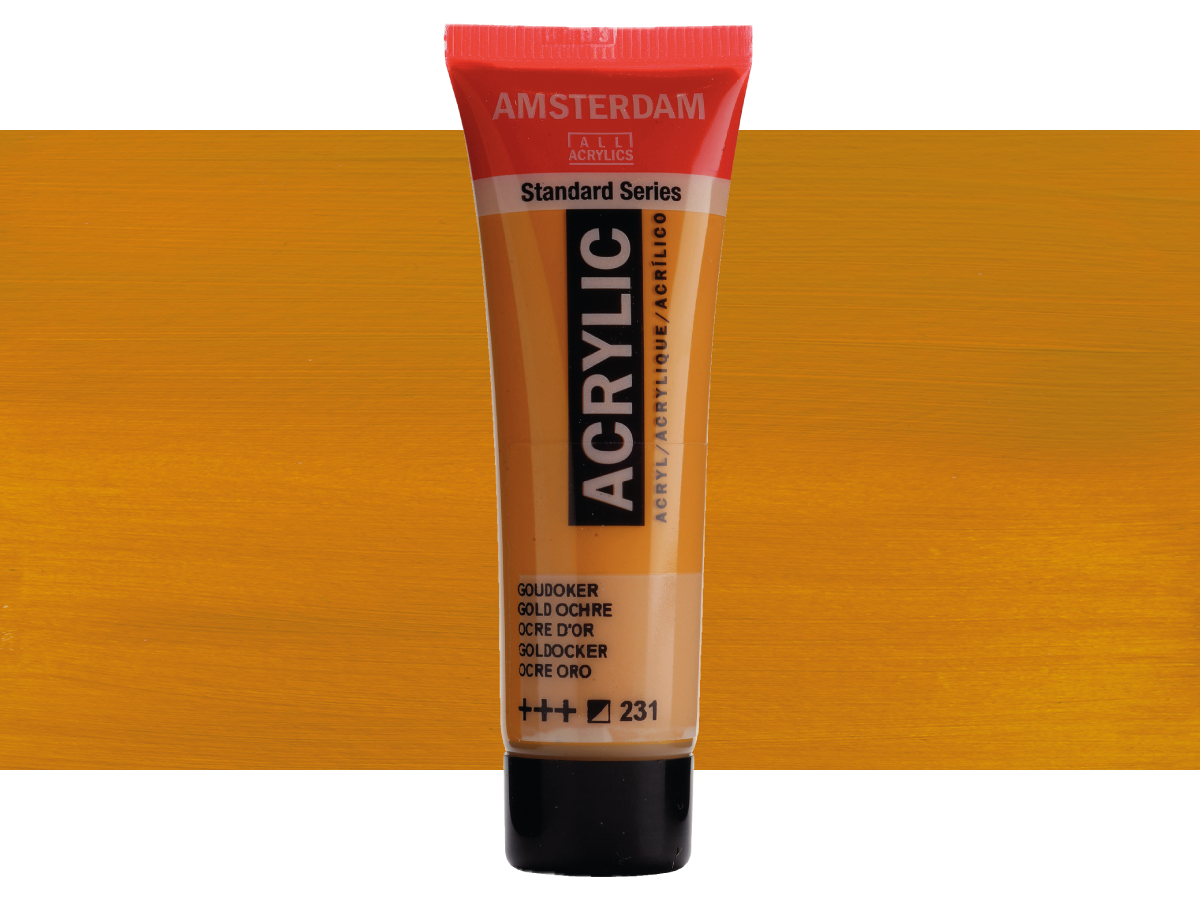 TALENS AMSTERDAM ACRYLVERF 20ML 231 GOUDOKER 1