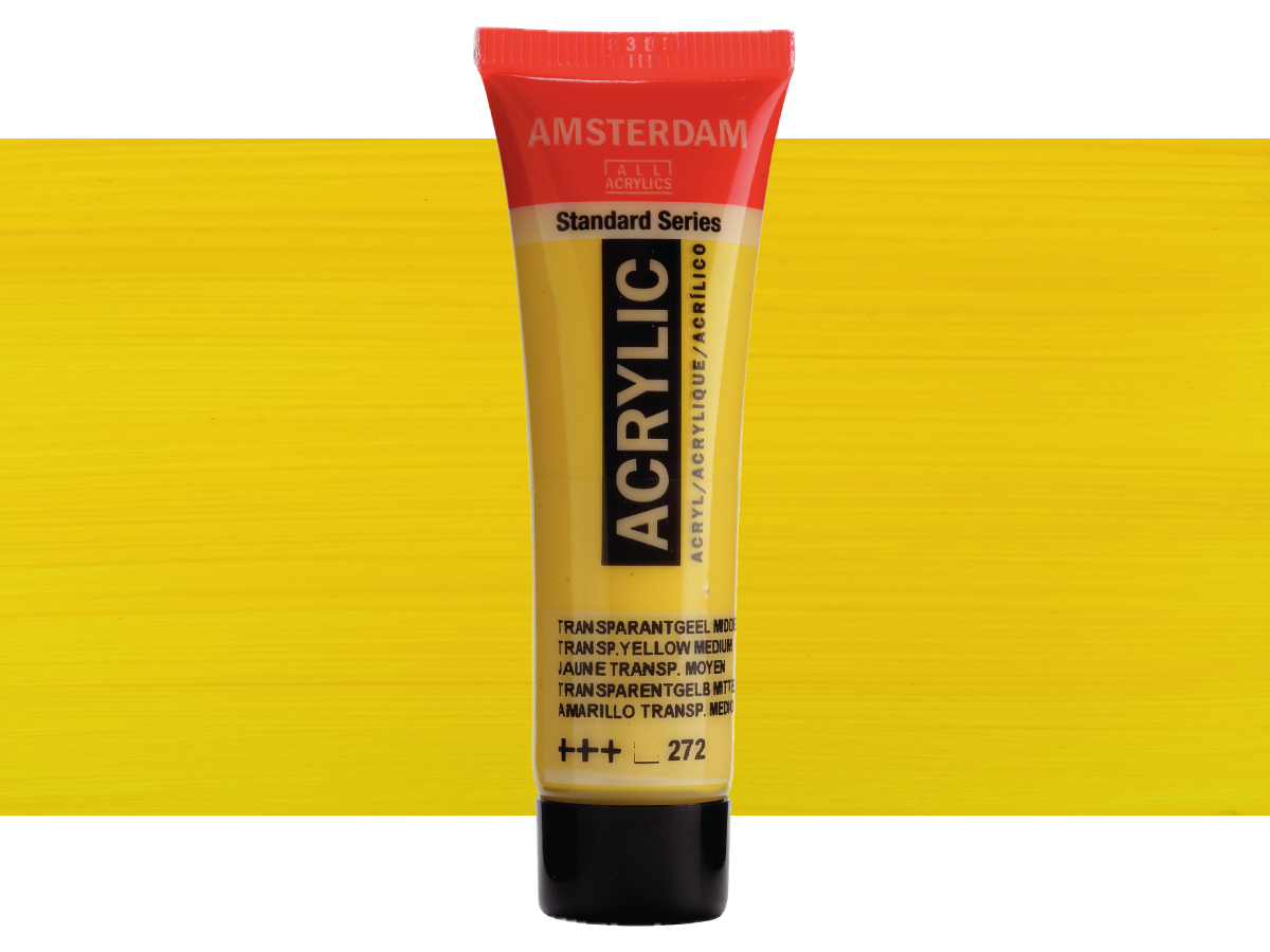 TALENS AMSTERDAM STANDARD 20ML 272 TRANSPARENT GELB MITTEL 1