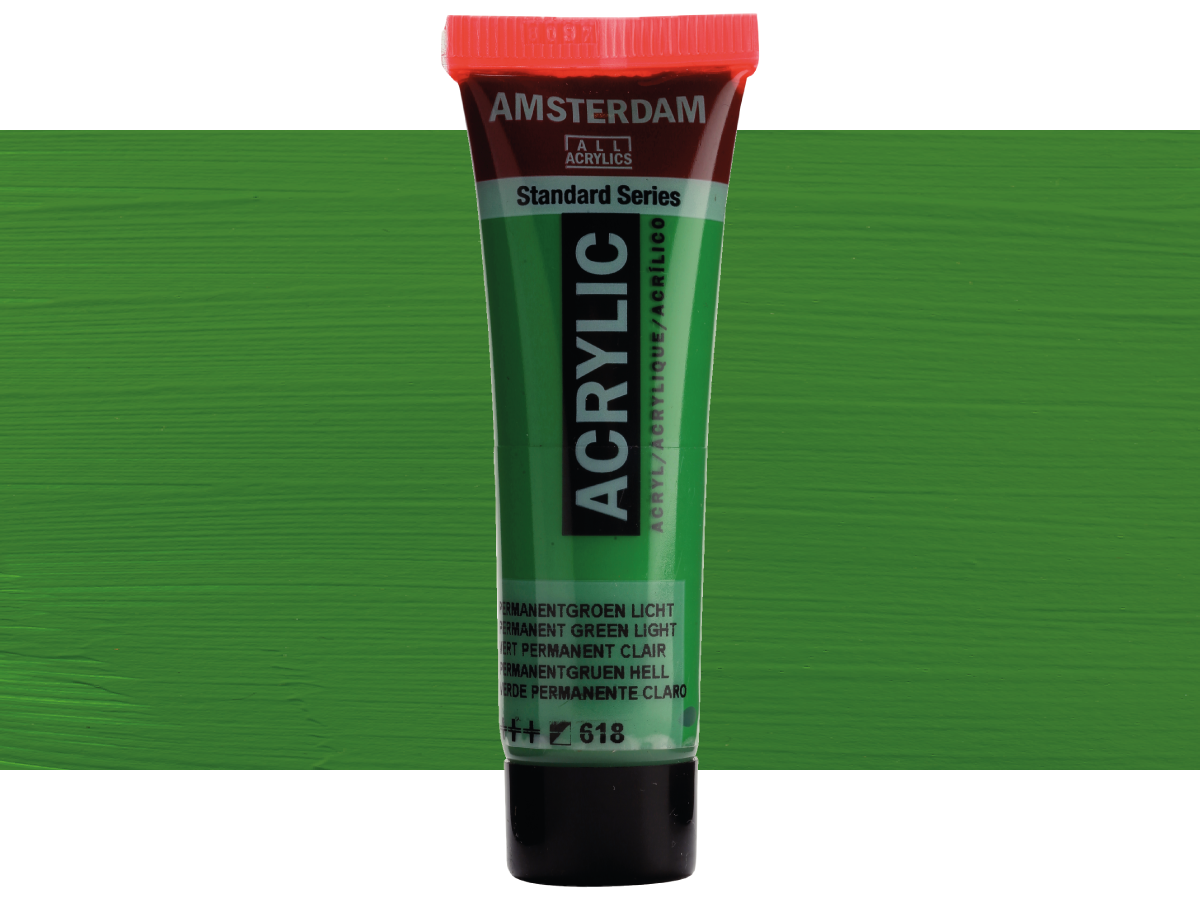 TALENS AMSTERDAM STANDARD 20ML 618 PERMANENT GRÜN HELL 1