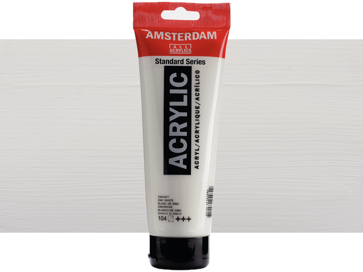 TALENS AMSTERDAM STANDARD ACRYL 250ML 104 ZINKWEISS 1