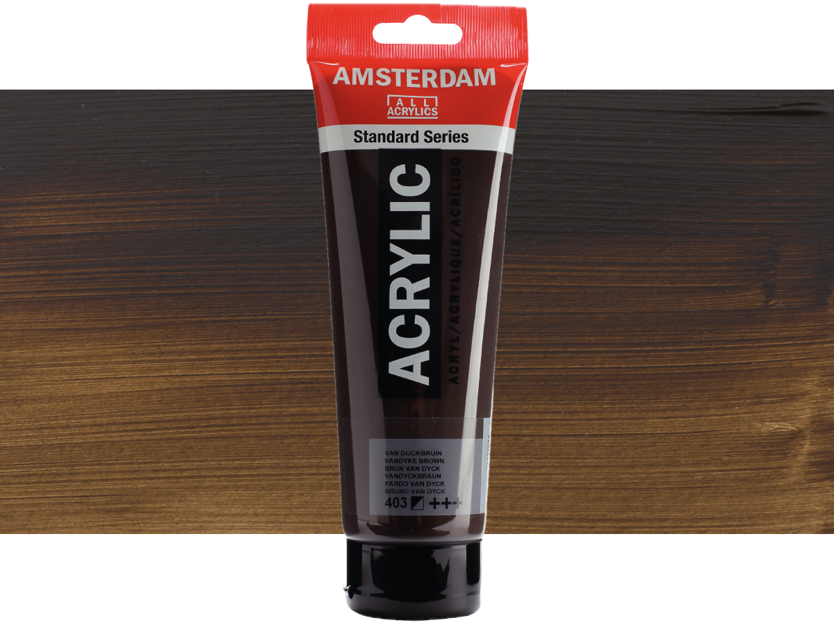 TALENS AMSTERDAM STANDARD ACRYL 250ML 403 VANDYCKBRAUN 1