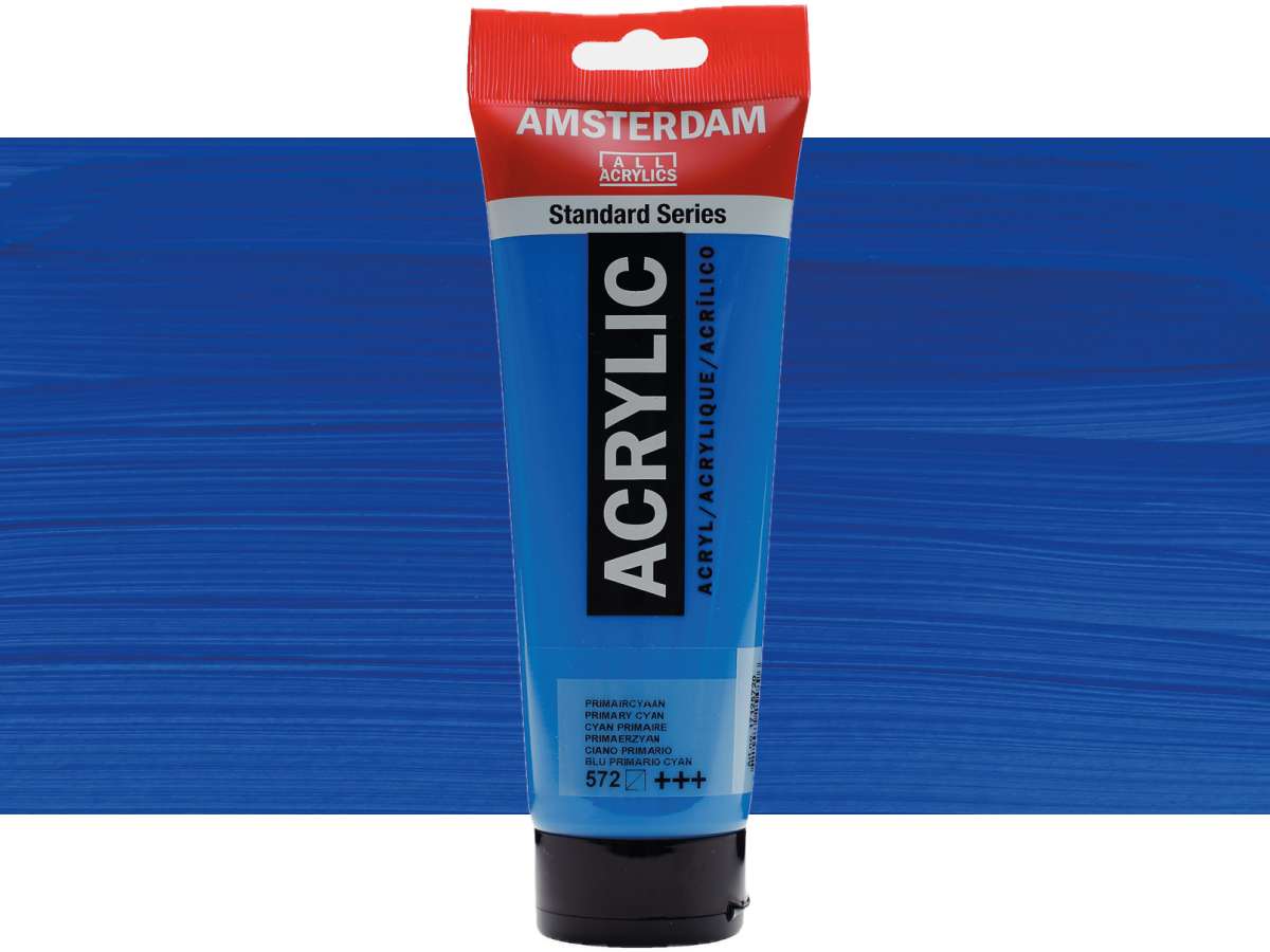 TALENS AMSTERDAM STANDARD ACRYL 250ML 572 PRIMÄRZYAN 1