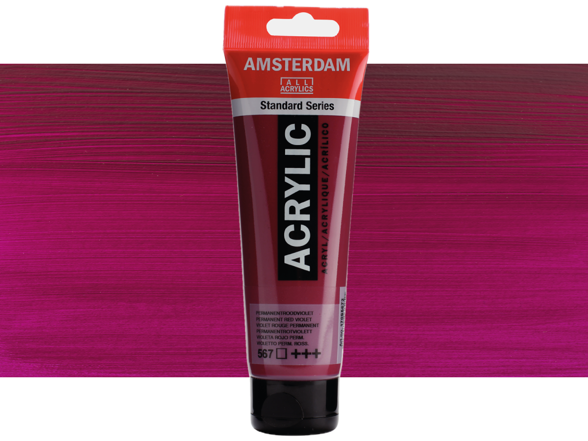 TALENS AMSTERDAM STANDARD ACRYL 120ML 567 PERMAN. ROTVIOLETT 1