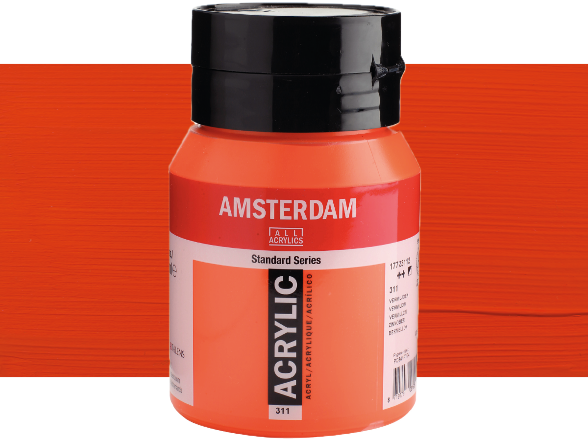TALENS AMSTERDAM STANDARD ACRYL 500ML 311 ZINNOBER 1