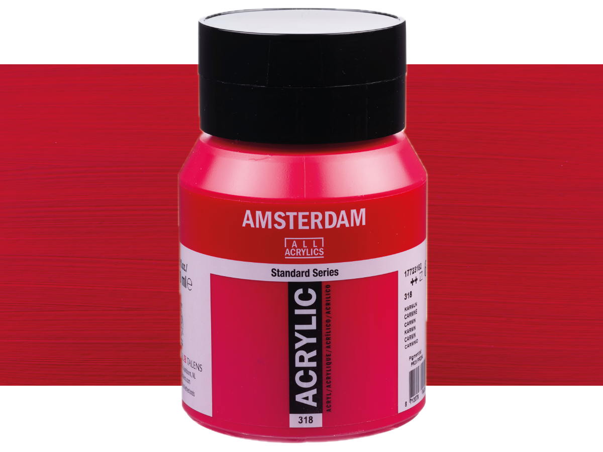 TALENS AMSTERDAM STANDARD ACRYL 500ML 318 KARMIN 1