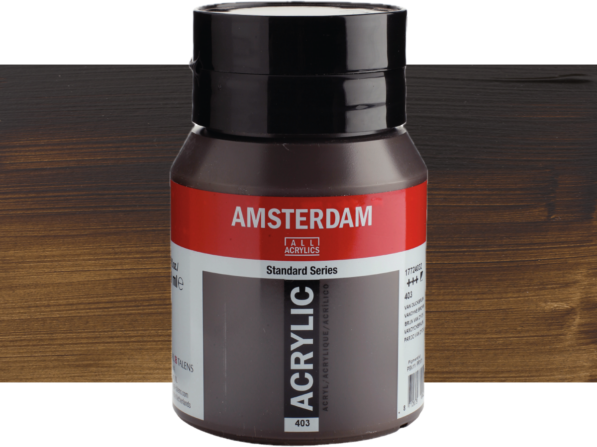 TALENS AMSTERDAM STANDARD ACRYL 500ML 403 VANDYCKBRAUN 1