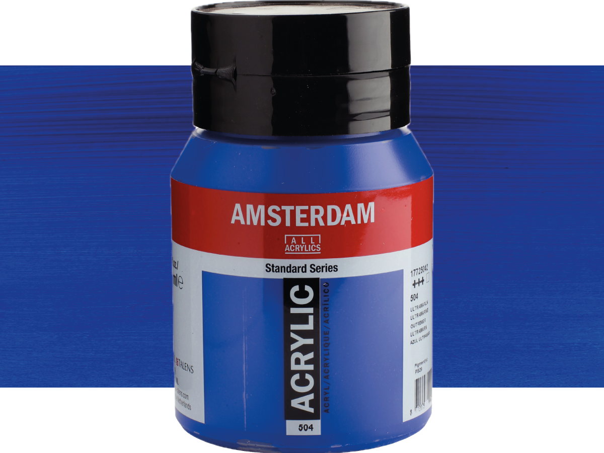TALENS AMSTERDAM STANDARD ACRYL 500ML 504 ULTRAMARIN 1
