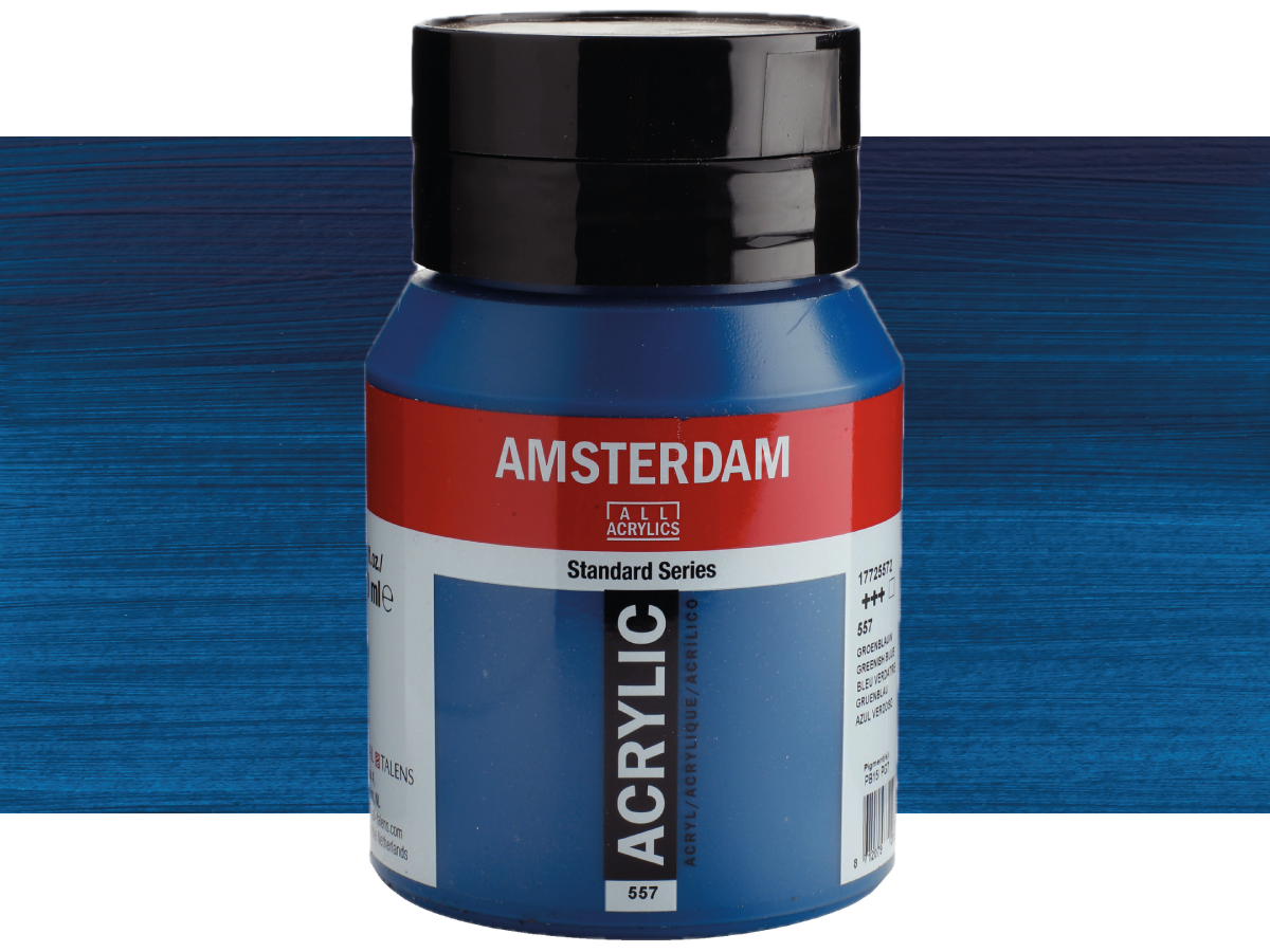 TALENS AMSTERDAM STANDARD ACRYL 500ML 557 GRÜNBLAU 1