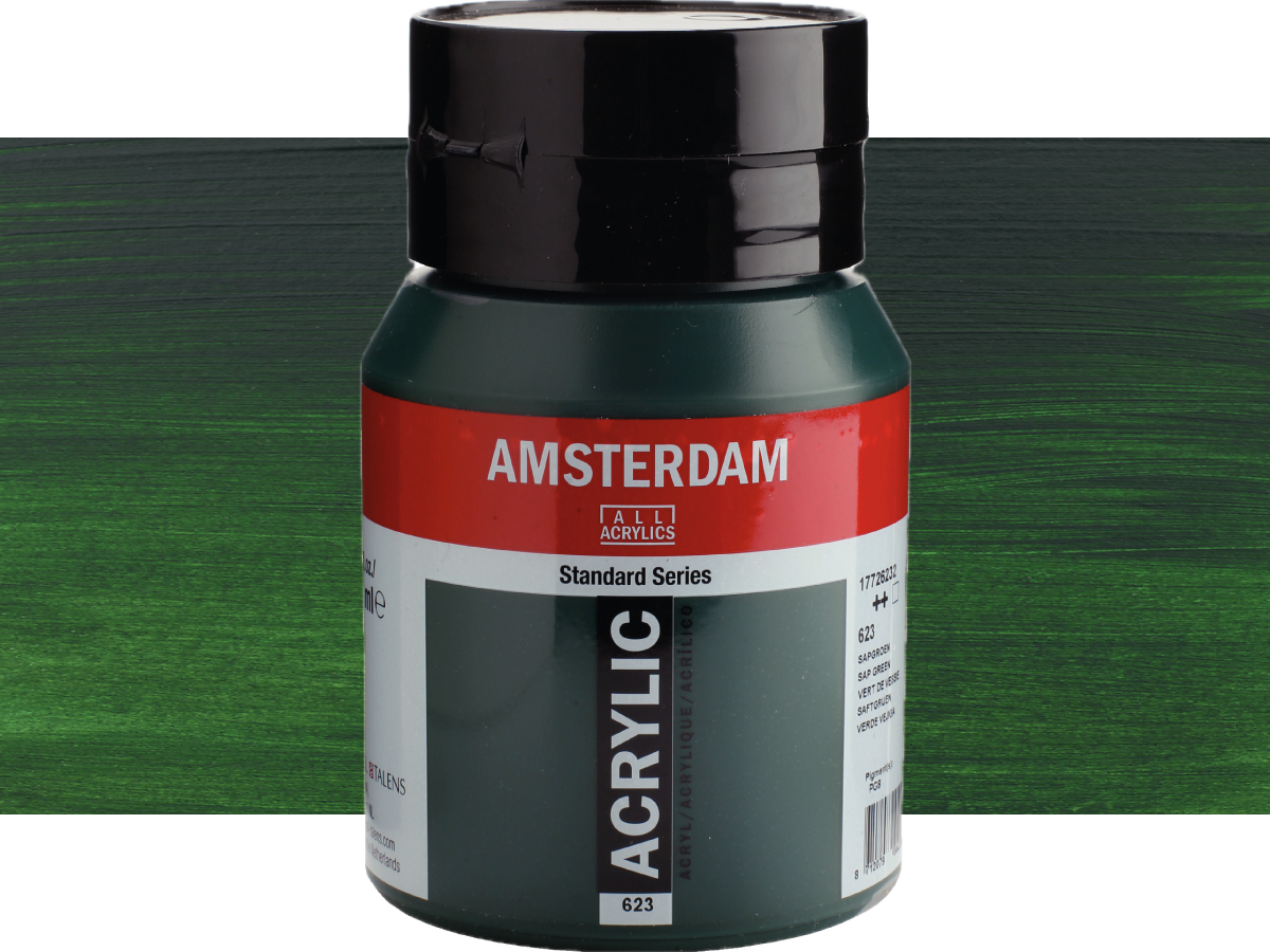 TALENS AMSTERDAM STANDARD ACRYL 500ML 623 SAFTGRÜN 1