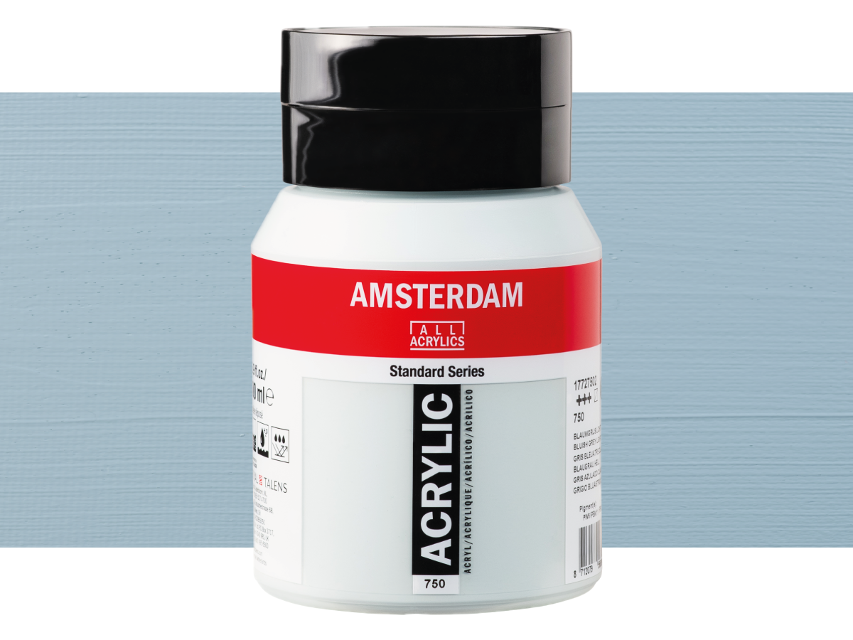 TALENS AMSTERDAM ACRYLFARBE 500 ML 750 BLAUGRAU HELL 1
