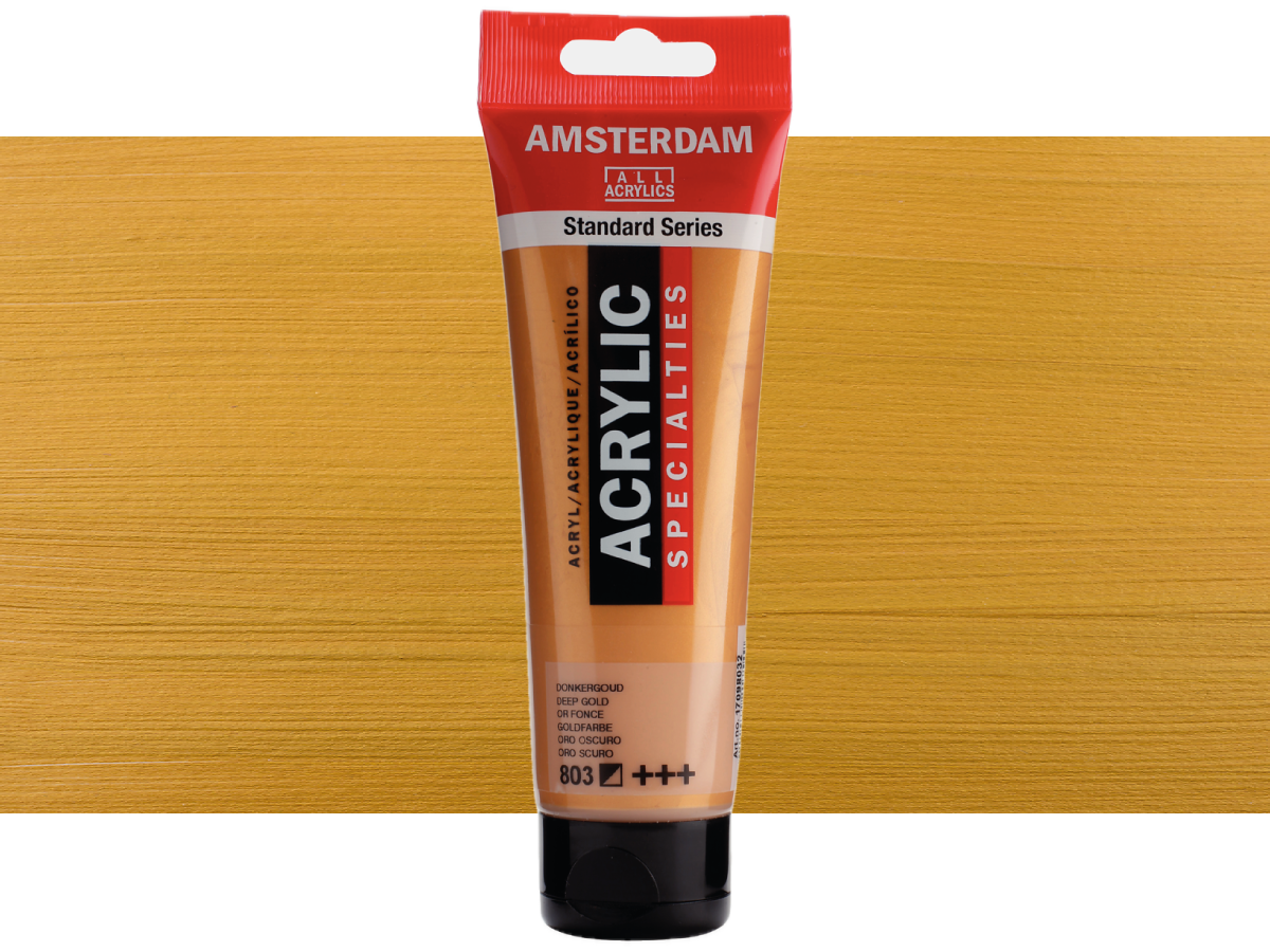 TALENS AMSTERDAM STANDARD ACRYL 120ML 803 DUNKELGOLD 1