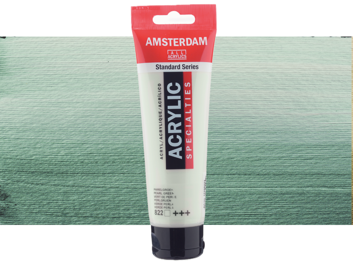 TALENS AMSTERDAM STANDARD ACRYL 120ML 822 PERLGRüN 1