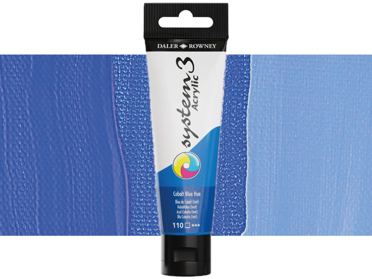 DALER ROWNEY SYSTEM 3 ACRYL 150ML 110 COBALT BLUE HUE 1