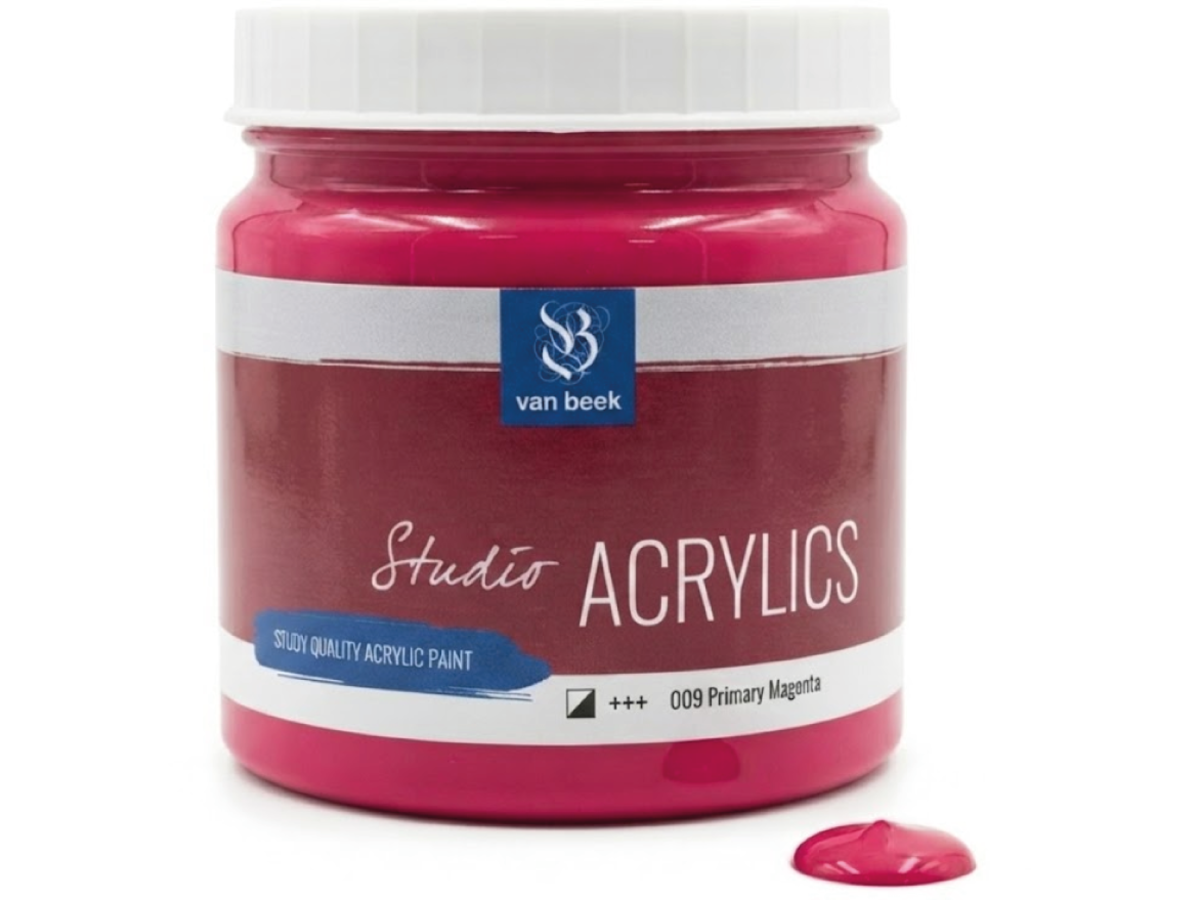 VAN BEEK ACRYL 1000ML 009 S1 PRIMÄRMAGENTA 1