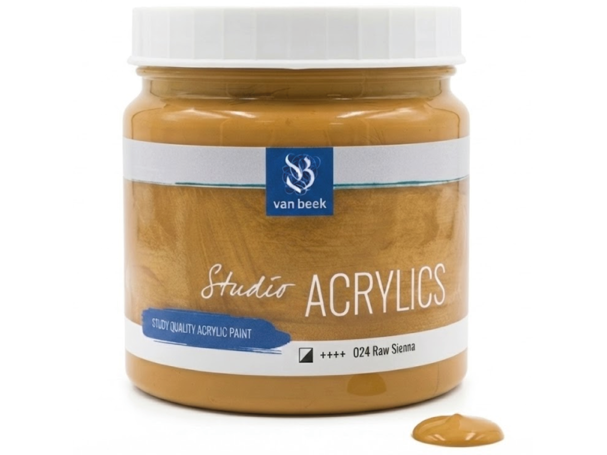 VAN BEEK ACRYL 1000ML 024 S1 SIENA NATUR 1