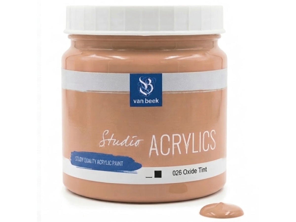 VAN BEEK ACRYL 1000ML 026 S1 OXID ROT TON 1