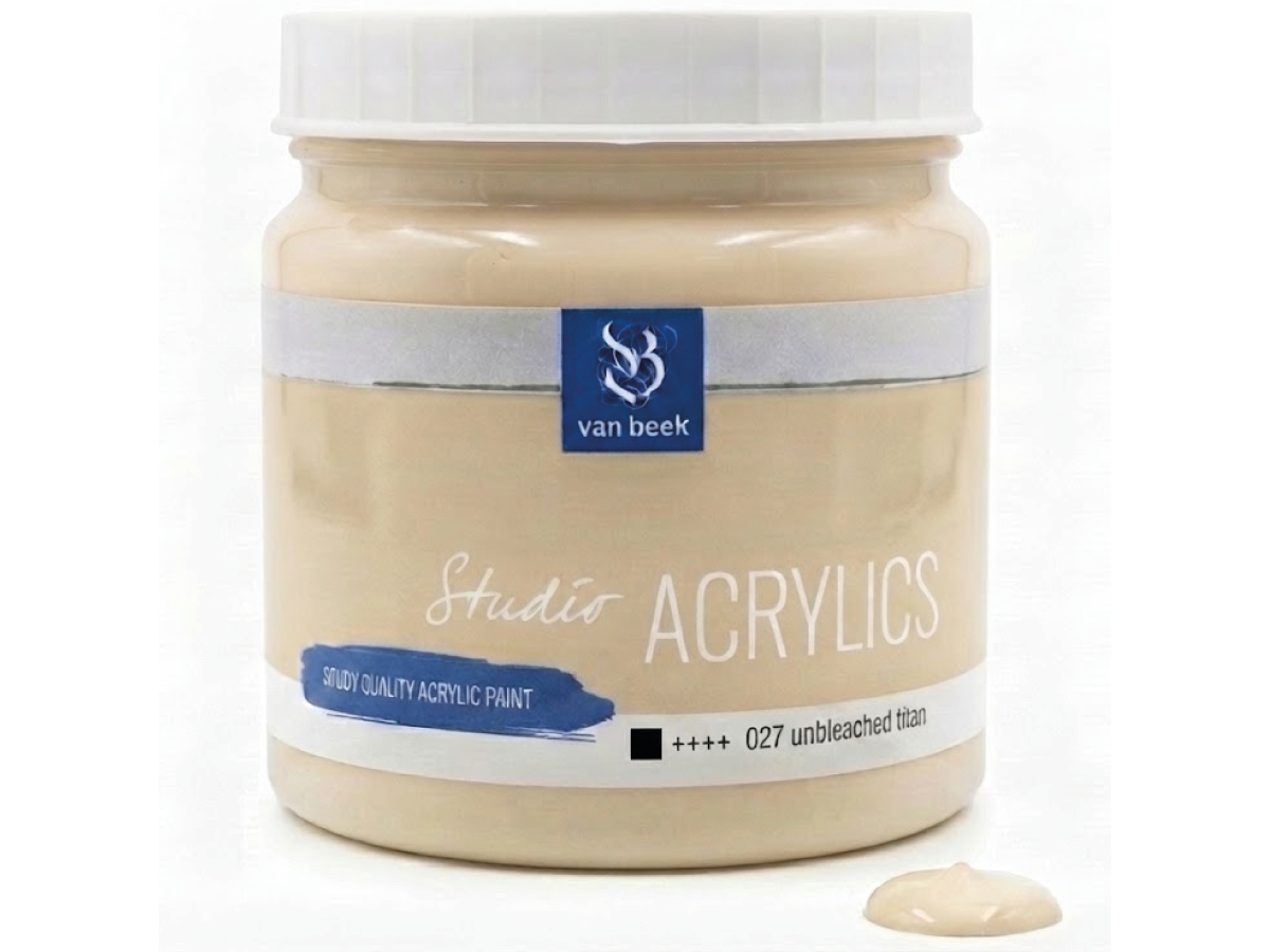 VAN BEEK ACRYL 1000ML 027 S1 UNGEBLEICHTES TITAN 1
