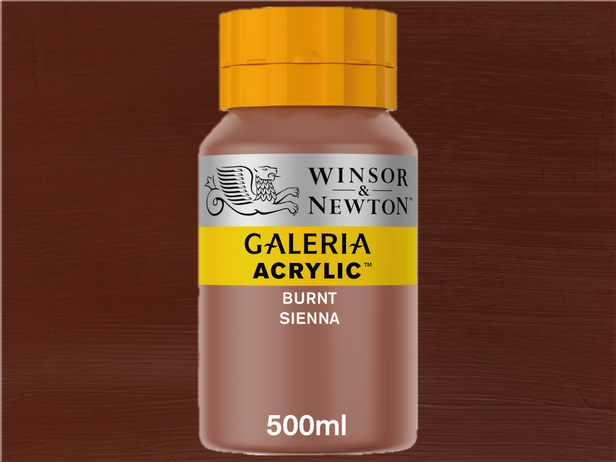 WINSOR & NEWTON GALERIA 500ML 074 SIENA GEBRANNT 1