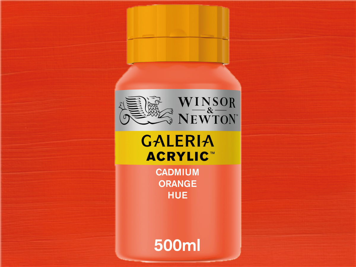 WINSOR & NEWTON GALERIA 500ML 090 KADMIUMORANGE TON 1