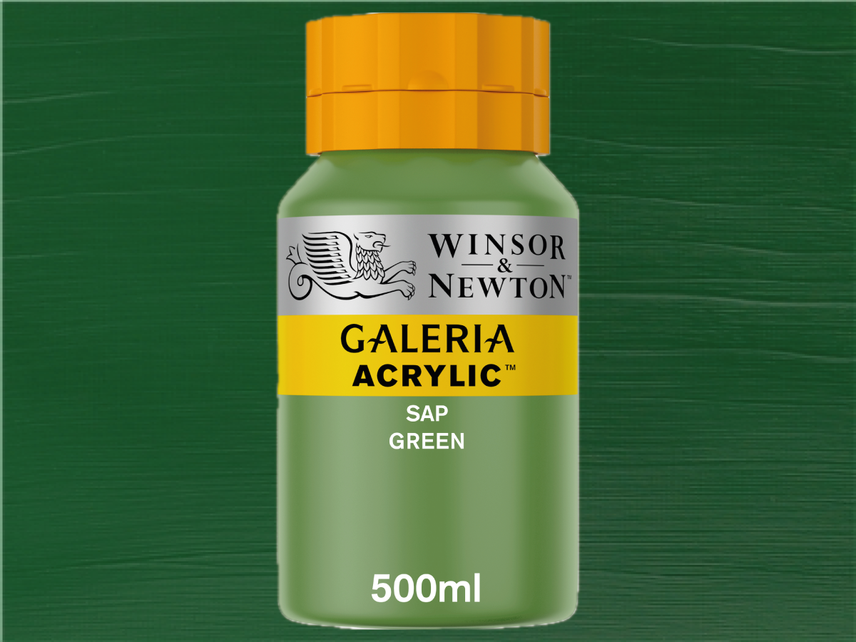 WINSOR & NEWTON GALERIA 500ML 599 SAFTGRÜN 1