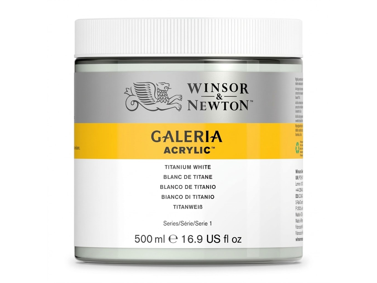 WINSOR & NEWTON GALERIA 500ML 644 TITANWEISS 1