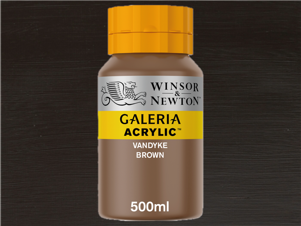 WINSOR & NEWTON GALERIA 500ML 676 VANDYCKBRAUN 1