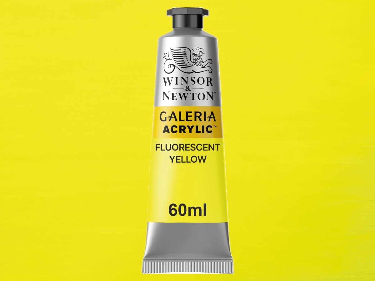 WINSOR & NEWTON GALERIA  ACRYLFARBE 60ML 456 FLUOR YELLOW 1