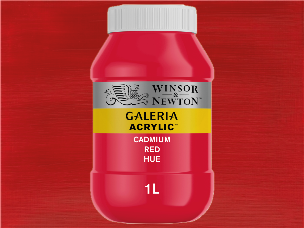 WINSOR & NEWTON GALERIA  1L  095  KADMIUMROT FARBTON 1