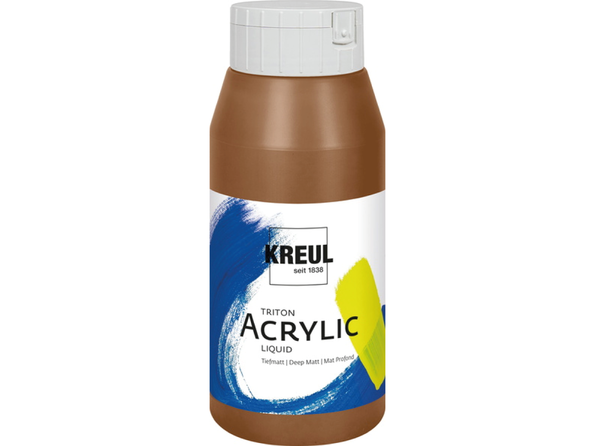 KREUL TRITON ACRYLIC LIQUID 750ML 012 OXYDBRAUN DUNKEL 1