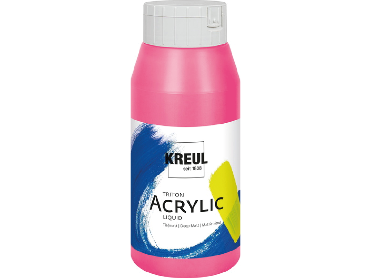 KREUL TRITON ACRYLIC LIQUID 750ML 063 FLUORESZIEREND ROSA 1